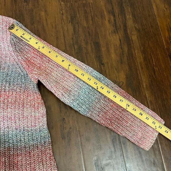 J. JILL Striped Chunky Knit Crew Neck Pullover Sweater Bohemian in Multi - Picture 10 of 10